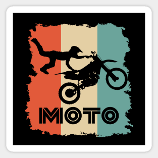 Retro Motocross Vintage Style Sticker